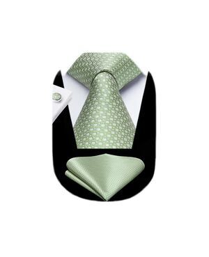 9222 Sage Green Ties Formal Light Green Polka Dot ties for menTie